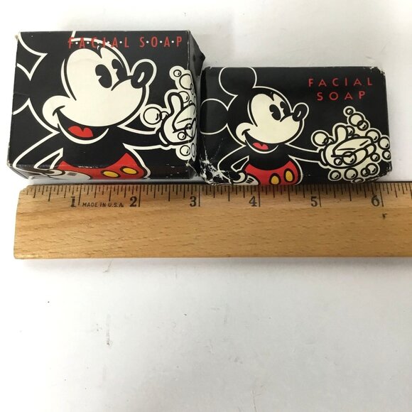 VTG DISNEY Mickey Mouse Club Facial Soap Set x2 w/Box 1955 Resort Collectible - Picture 5 of 5